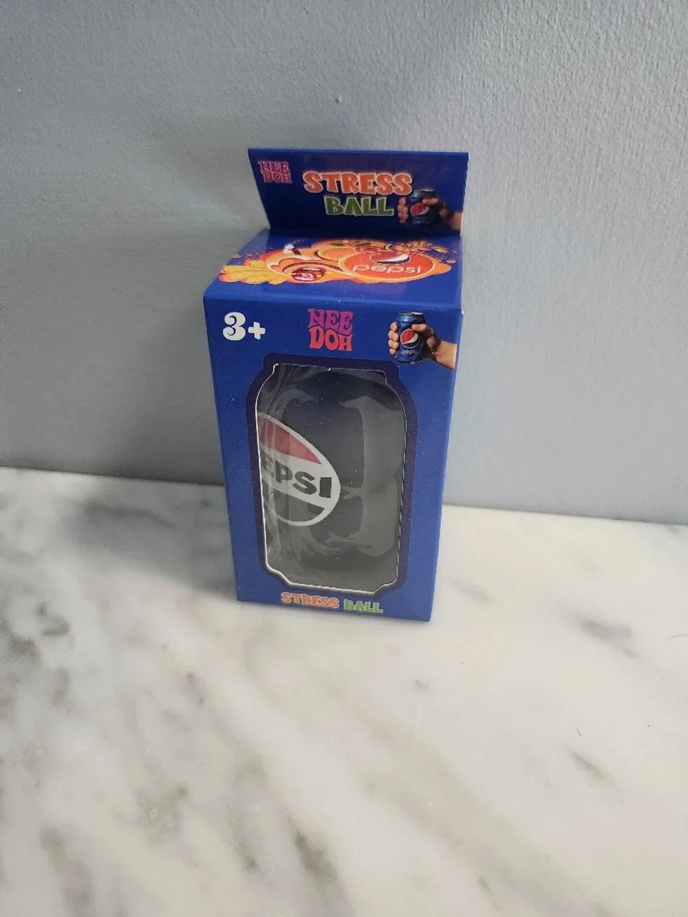 NeeDoh Pepsi can shaped  Stress Ball - blue